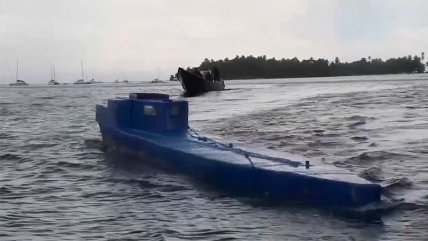   Capturan semisumergible con 625 kilos de cocaína en Panamá 