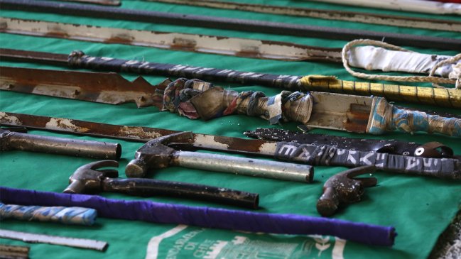 Más de 620 armas blancas fueron incautadas en allanamientos de cárceles a nivel nacional