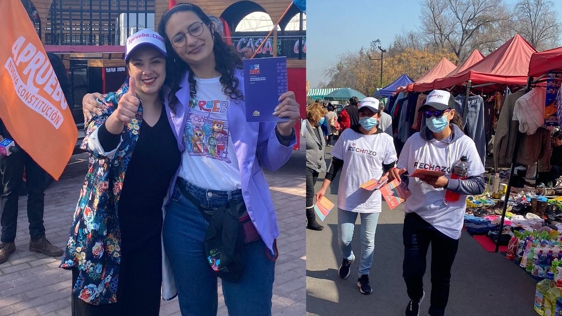 En medio de cuestionamientos mutuos, campañas del Apruebo y Rechazo continúan en terreno