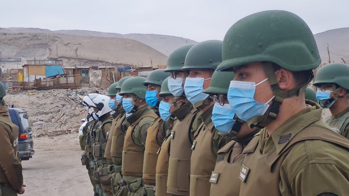 Arica: Carabineros desplegó contingente policial permanente en población Cerro Chuño