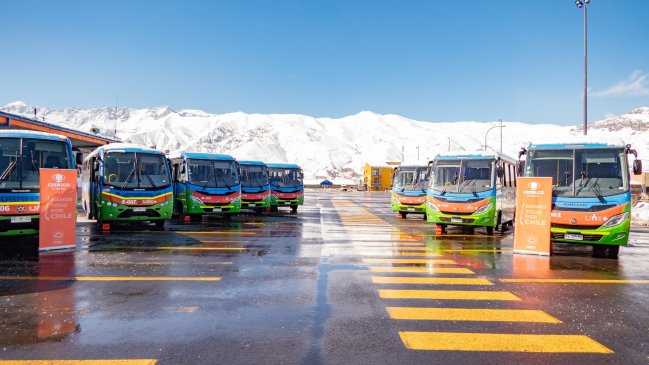 Flota de buses eléctricos ya opera en División El Teniente