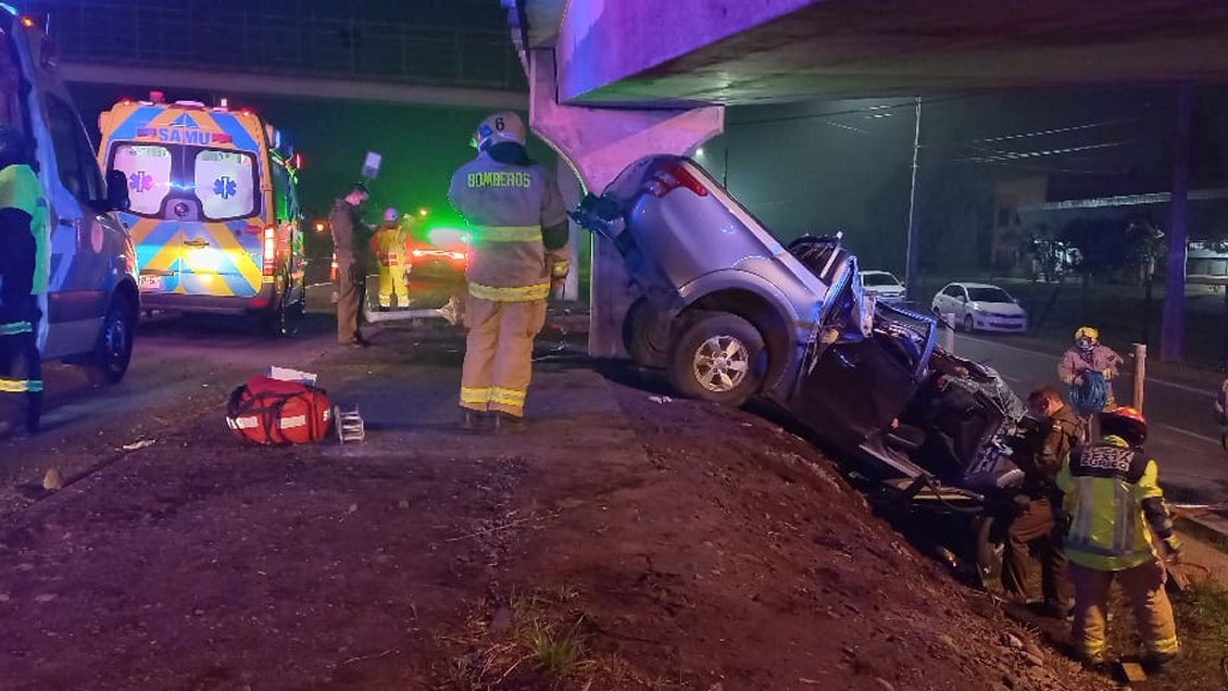 Dos fallecidos fue el saldo de accidente en la Ruta 5 cerca de Curicó