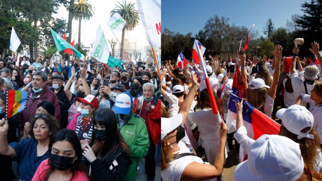 Apruebo y Rechazo en sus últimos días de campaña en medio de las polémicas