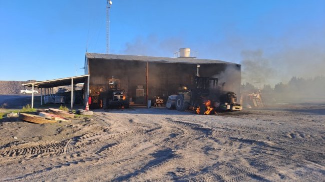 CAM se adjudicó ataque incendiario en una empresa de áridos en Quilleco