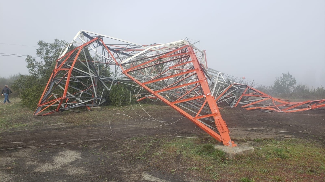 Atentado contra torre de alta tensión provocó enorme estruendo en Concepción