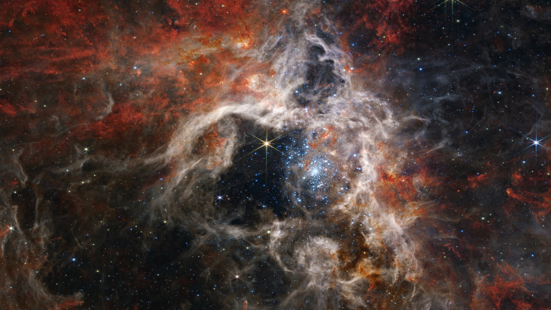 James Webb: Así se ve el nacimiento de estrellas en la nebulosa de la Tarántula