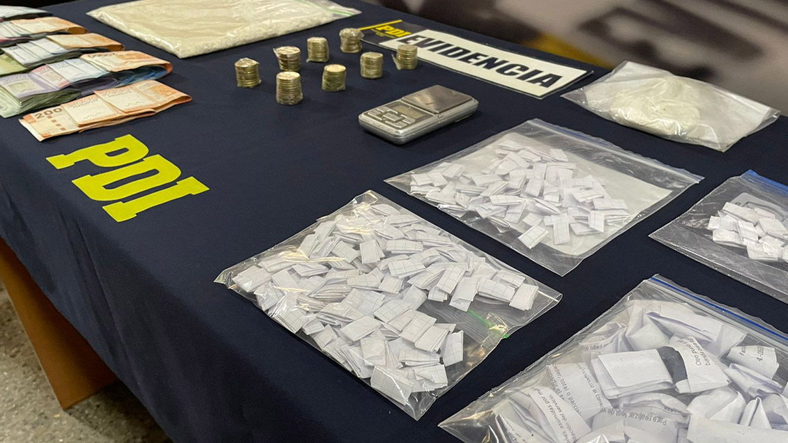 PDI detuvo a tres personas por venta y distribución de droga en Molina