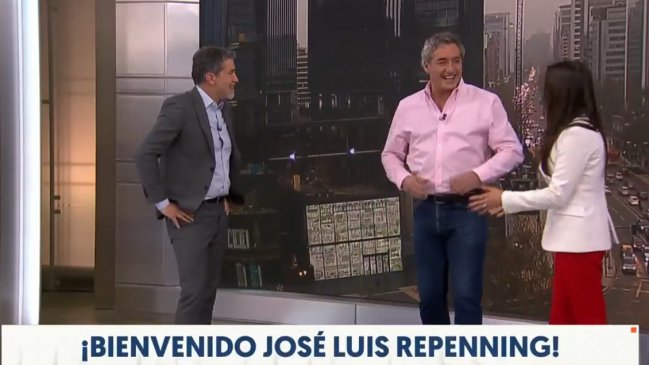 Con bromas sobre Priscilla Vargas: Así fue el debut de José Luis Repenning en Canal 13