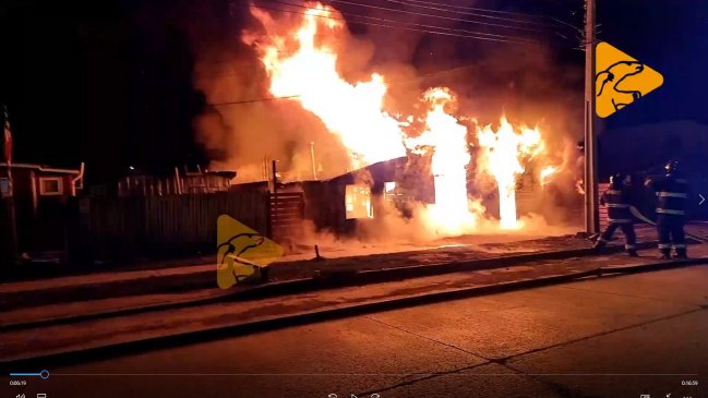 Un fallecido dejó como saldo incendio ocurrido en Puerto Natales