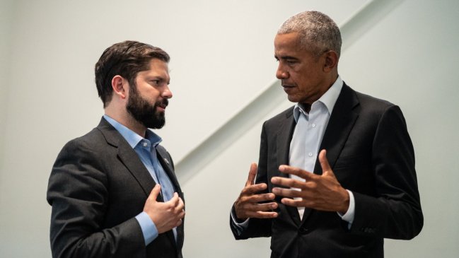   Boric se reunió con Obama en Nueva York 