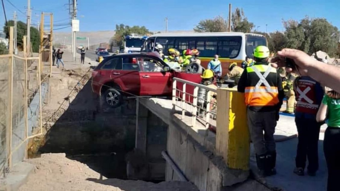 Accidente de tránsito dejó un fallecido y seis lesionados en Calama