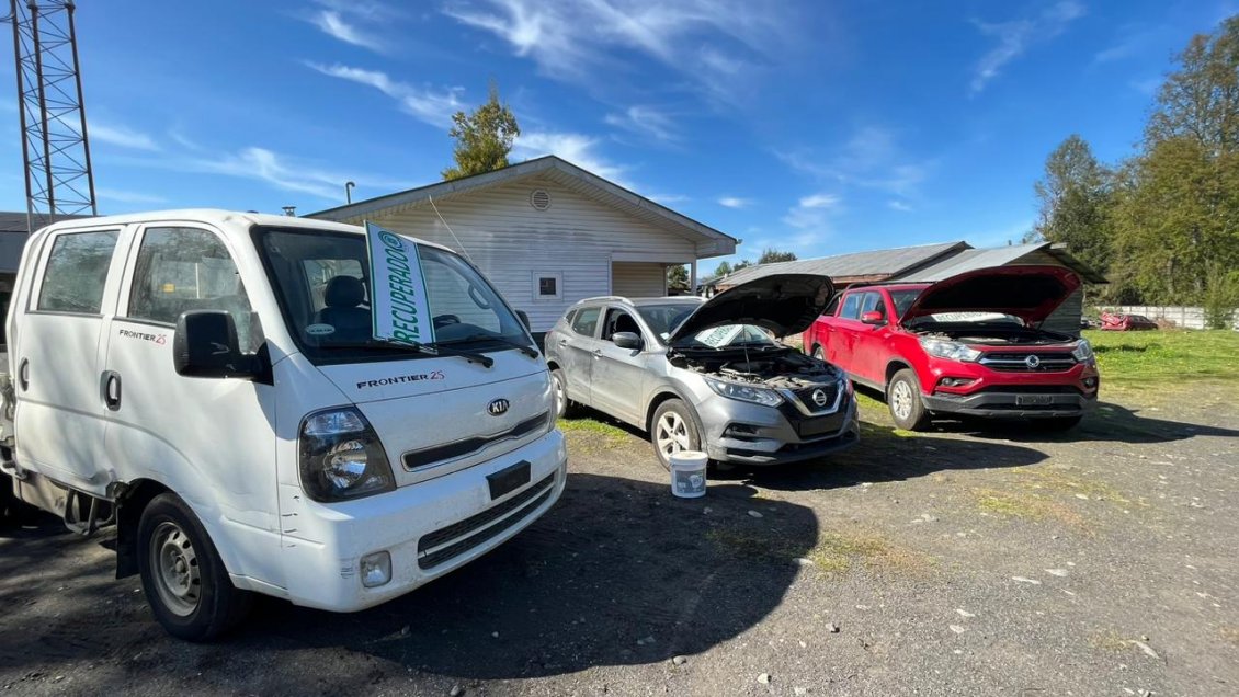 Carabineros de La Araucanía recuperó cuatro vehículos que habían sido robados en la Región Metropolitana