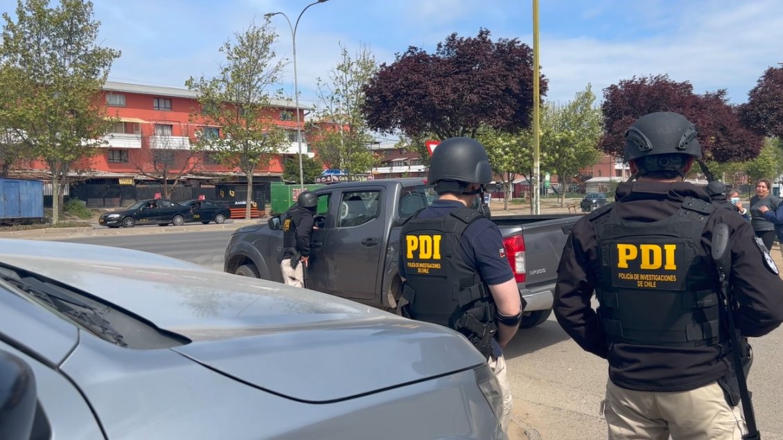 Detienen a seis personas imputadas por tráfico de drogas en sector oriente de Rancagua