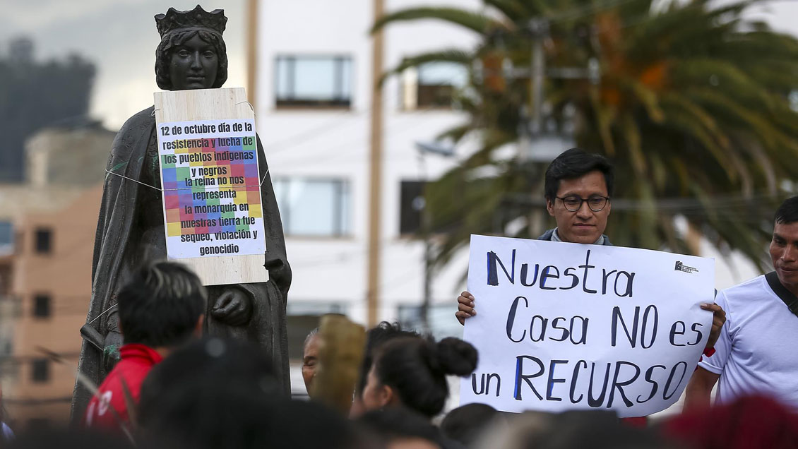 Pueblos de América lanzan en Quito grito anticolonial a 530 años de la conquista