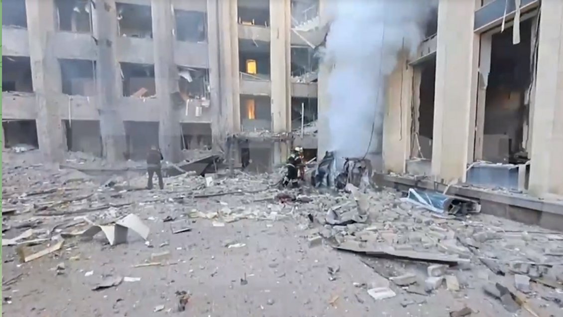 Ucrania destruyó con un misil la sede de Administración prorrusa de Donetsk