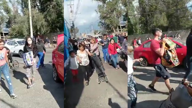 Cientos de personas saquearon supermercado Alvi de Puente Alto