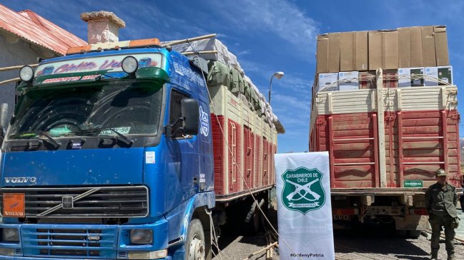 Carabineros incautó mercancía avaluada en más de 300 millones de pesos en Arica
