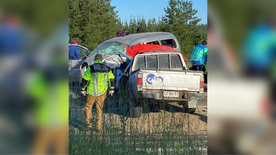 Colisión frontal en Litueche: Los dos conductores murieron