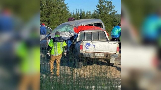 Colisión frontal en Litueche: Los dos conductores murieron