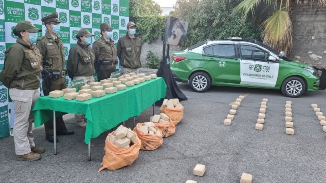 Carabineros desbarató organización que ingresaba droga desde el norte del país