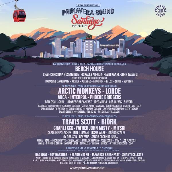 primavera sound santiago lineup