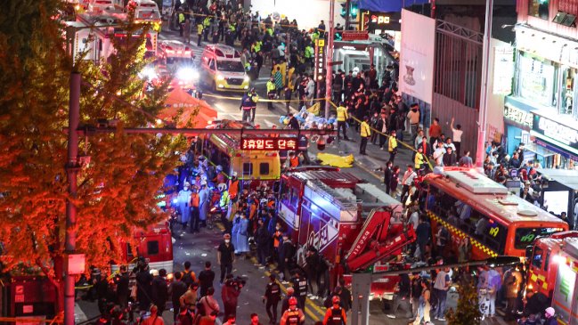 Estampida durante una celebración de Halloween en Seúl dejó más de 150 muertos