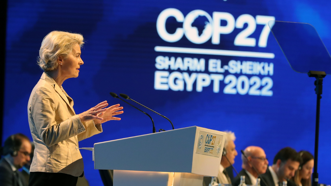 Europa defendió en la COP27 su compromiso con la transición energética pese a la guerra