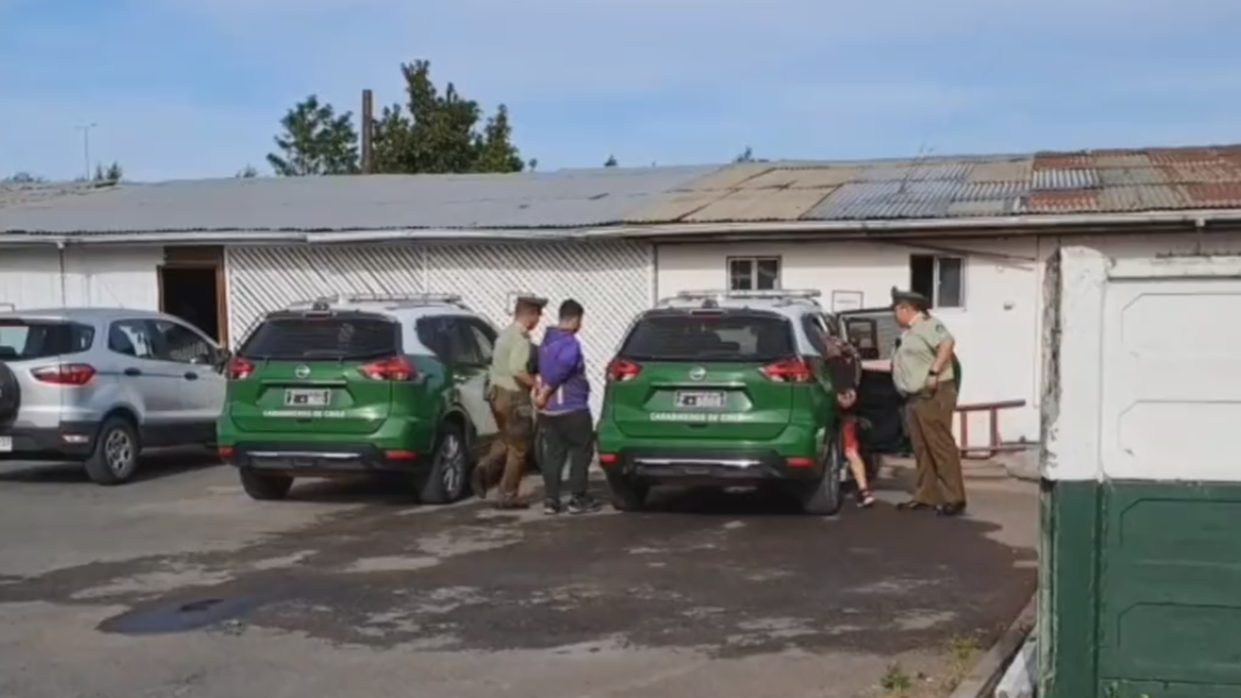Carabineros detuvo a cuatro acusados de robar madera nativa en Cabrero