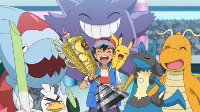 ¡Felicidades! Ash Ketchum se convirtió en campeón mundial de la Liga Pokémon tras 25 años
