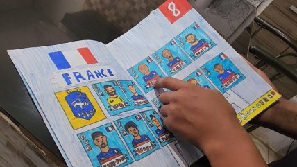  Niño de San Fernando dibujó álbum de Mundial de Qatar para evitar gastos en su familia  