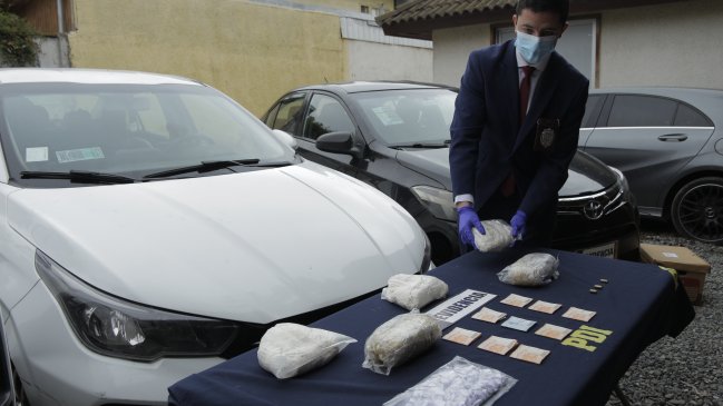 Detienen a clan familiar que vendía droga a través de aplicaciones de transporte en el Maule