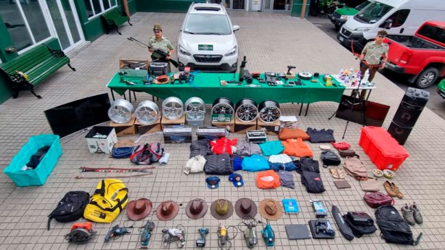 Tres sujetos fueron detenidos acusados de varios robos en Villarrica