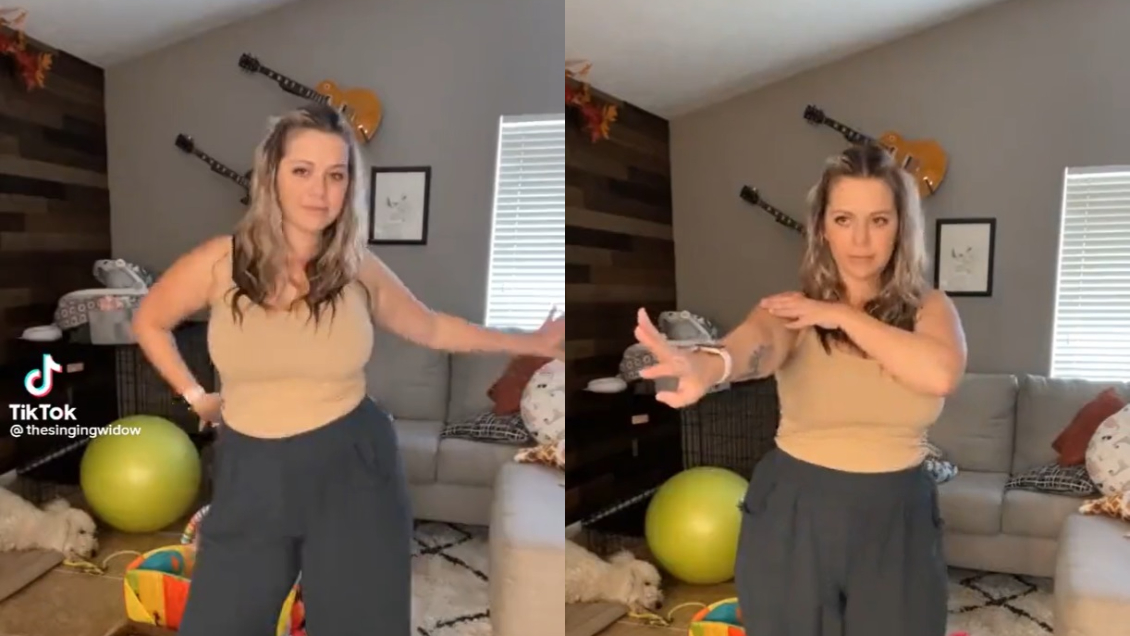 Mujer causa controversia tras describir la muerte de su esposo con animado baile de TikTok