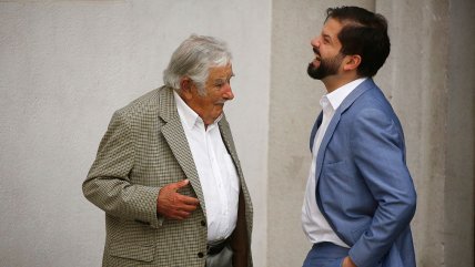   Presidente Boric recibió a José Mujica en La Moneda 