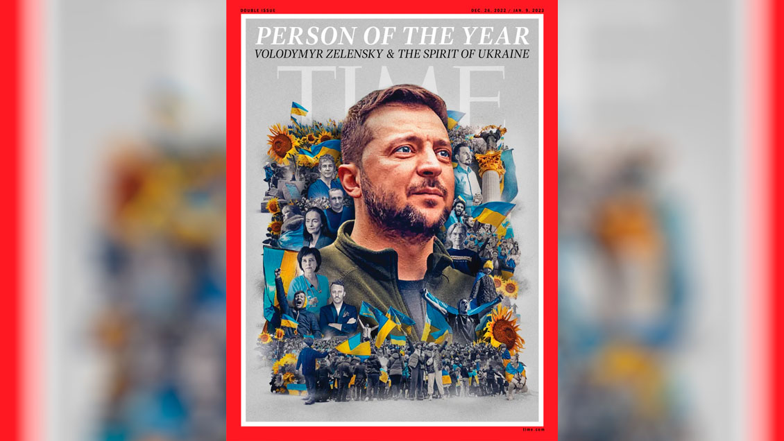 Volodímir Zelenski fue elegido persona del año por la revista Time