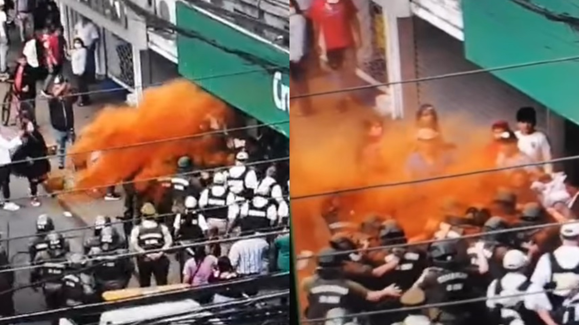 Vendedores ambulantes atacaron con merkén a Carabineros en Temuco