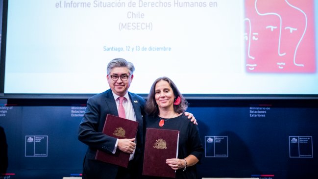Cancillería y CIDH firman acuerdo para seguir situación de DDHH en Chile