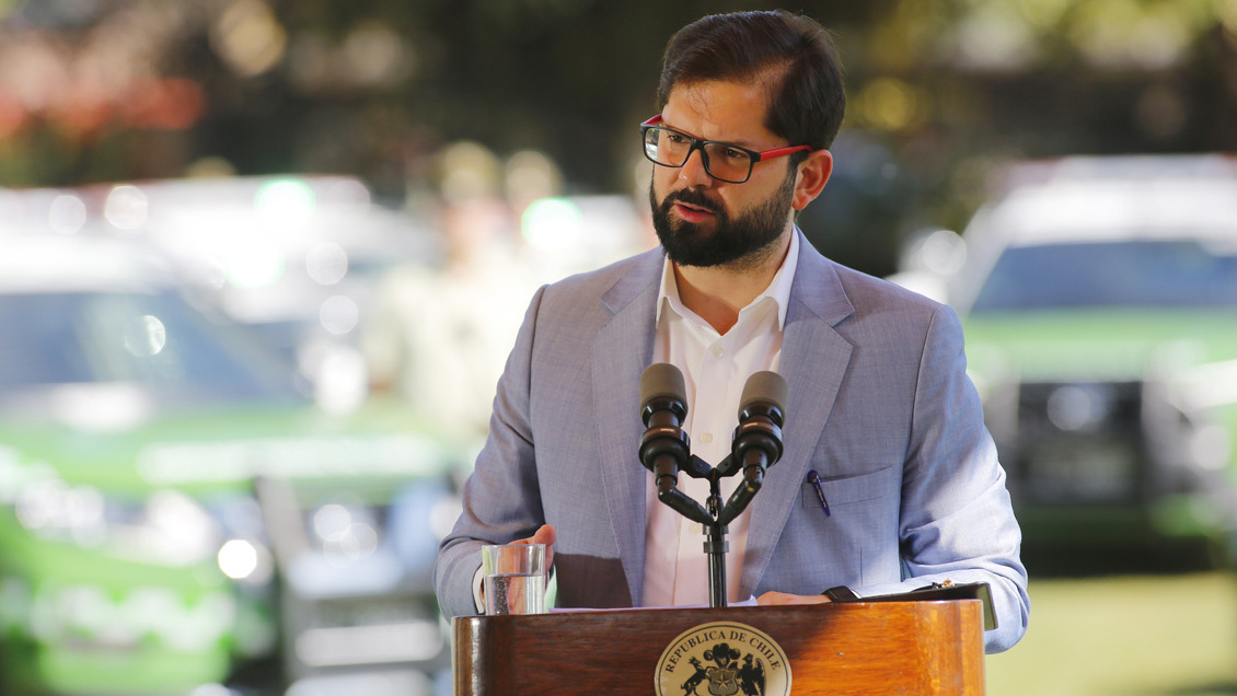 Boric anunció proyectos para reforzar la seguridad, pero advierte: Esto no es solamente persecución