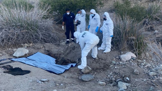 Cuerpo fue encontrado enterrado en ruta que une Vicuña y Río Hurtado