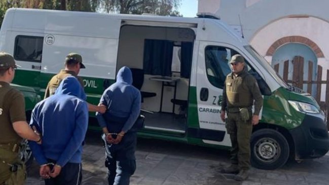 En prisión preventiva quedaron cuatro sujetos acusados violentos asaltos en San Pedro de Atacama