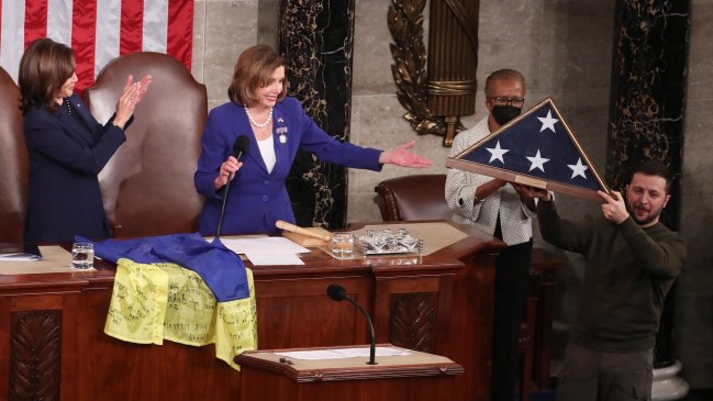 Zelenski al Congreso de EEUU: Nuestros dos países están aliados en la batalla