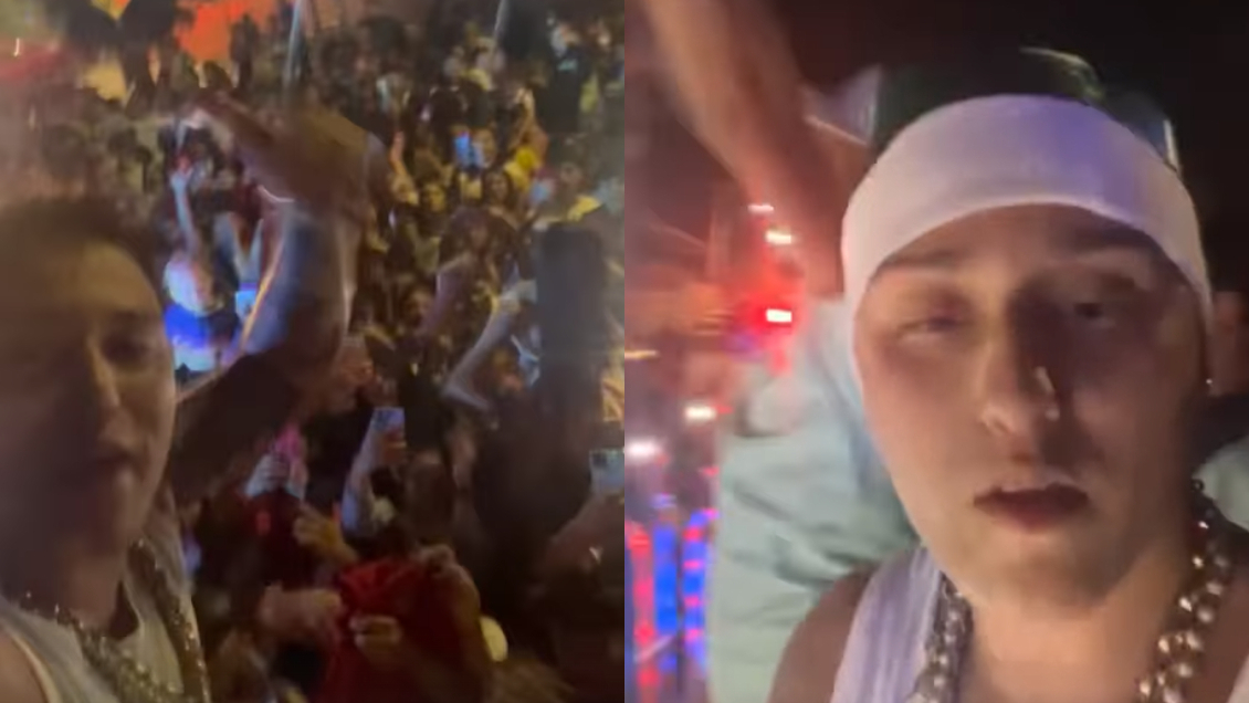 Pablo Chill-E adelantó la Navidad en Puente Alto: Compartió con niños y repartió regalos