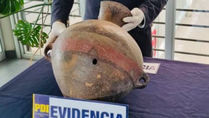   PDI recuperó en Arica jarrón prehispánico que era comercializado en Facebook 