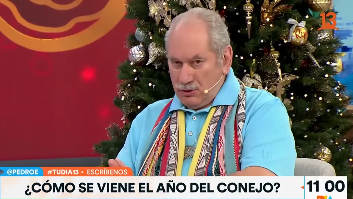 Pedro Engel volvió a leer el horóscopo chino en Canal 13 después de cuatro años
