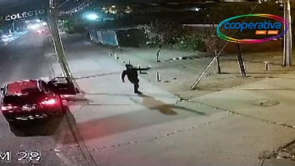   Cámara captó a delincuente disparando a una casa en La Florida 