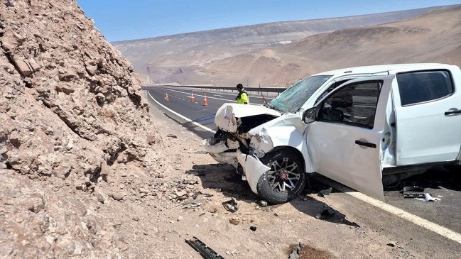 Mujer murió en accidente vehicular en la Ruta 5 Norte