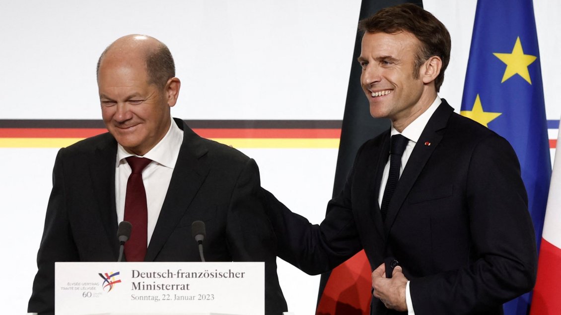 Macron y Scholz evitaron comprometerse a enviar más tanques a Ucrania