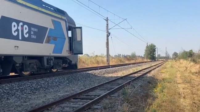 Una persona fue atropellada por un tren en el Maule