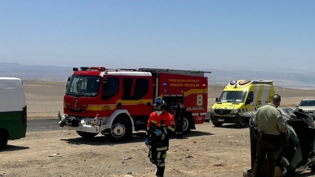 Niño de 13 años murió en accidente carretero en la Región de Antofagasta