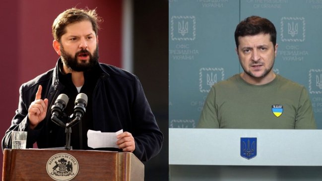 Presidente Boric sostendrá reunión con Zelenski el próximo lunes